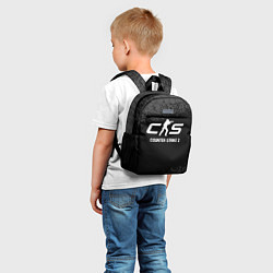 Детский рюкзак Counter-Strike 2 glitch на темном фоне, цвет: 3D-принт — фото 2