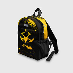 Детский рюкзак Hitman - gold gradient, цвет: 3D-принт — фото 2