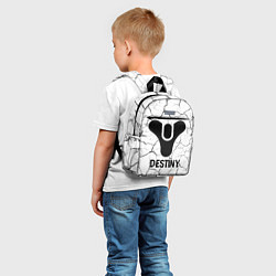 Детский рюкзак Destiny glitch на светлом фоне, цвет: 3D-принт — фото 2
