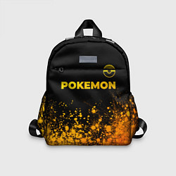 Детский рюкзак Pokemon - gold gradient: символ сверху