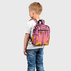 Детский рюкзак Розовый бабочкин мотив, цвет: 3D-принт — фото 2