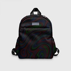 Детский рюкзак Абстракция тёмные краски, цвет: 3D-принт