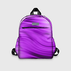 Детский рюкзак Розово фиолетовый абстрактный узор волны, цвет: 3D-принт