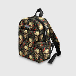 Детский рюкзак Череп рябина шишки и хвойные ветки, цвет: 3D-принт — фото 2