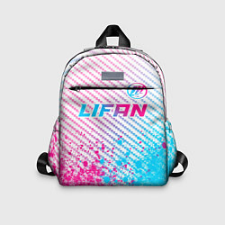 Детский рюкзак Lifan neon gradient style: символ сверху, цвет: 3D-принт