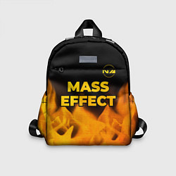Детский рюкзак Mass Effect - gold gradient: символ сверху, цвет: 3D-принт