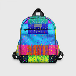 Детский рюкзак Геометрическая абстракция - капли дождя, цвет: 3D-принт