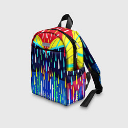 Детский рюкзак Два зонтика под дождём - нейросеть, цвет: 3D-принт — фото 2