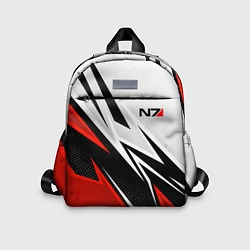 Детский рюкзак N7 mass effect - white and red, цвет: 3D-принт