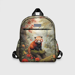 Детский рюкзак Красная панда в лесу, цвет: 3D-принт