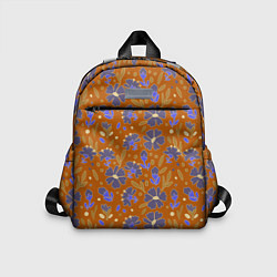 Детский рюкзак Цветы в поле коричневый цвет