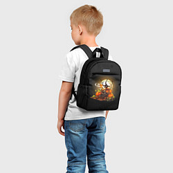 Детский рюкзак Черт и тыквы хэллоуин, цвет: 3D-принт — фото 2