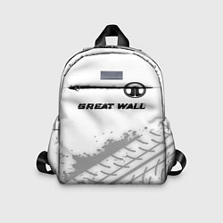 Детский рюкзак Great Wall speed на светлом фоне со следами шин по