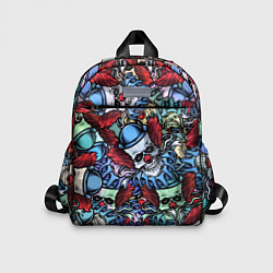 Детский рюкзак Череп клоун паттерн, цвет: 3D-принт