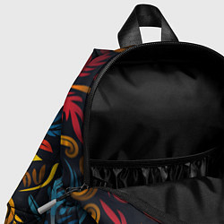 Детский рюкзак Растительный узор в латино-американском стиле, цвет: 3D-принт — фото 2