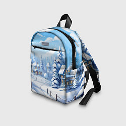 Детский рюкзак Снежный зимний фон, цвет: 3D-принт — фото 2