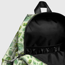 Детский рюкзак Акварельные листья с узором, цвет: 3D-принт — фото 2
