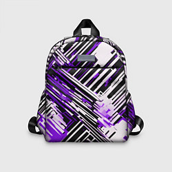 Детский рюкзак Киберпанк линии белые и фиолетовые