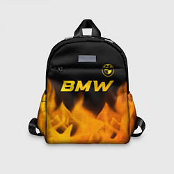 Детский рюкзак BMW - gold gradient посередине, цвет: 3D-принт