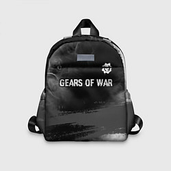 Детский рюкзак Gears of War glitch на темном фоне посередине