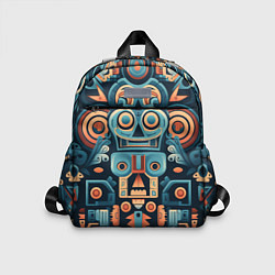 Детский рюкзак Симметричный абстрактный паттерн в ацтекском стиле