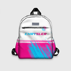 Детский рюкзак Chrysler neon gradient style посередине, цвет: 3D-принт