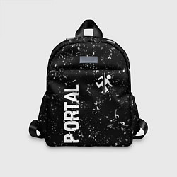 Детский рюкзак Portal glitch на темном фоне вертикально, цвет: 3D-принт