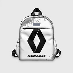 Детский рюкзак Renault speed на светлом фоне со следами шин, цвет: 3D-принт