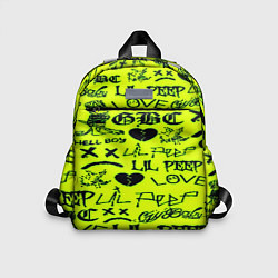 Детский рюкзак Lil peep кислотный стиль, цвет: 3D-принт