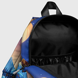 Детский рюкзак Новогодний сказочный замок, цвет: 3D-принт — фото 2