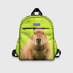Детский рюкзак Capybara on green grass