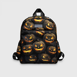 Детский рюкзак Зловещие хэллоуинские тыквы, цвет: 3D-принт
