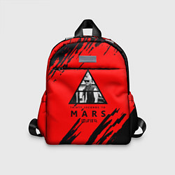 Детский рюкзак 30 Second to mars краски абстрактные, цвет: 3D-принт