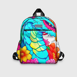 Детский рюкзак Дракон в цветах