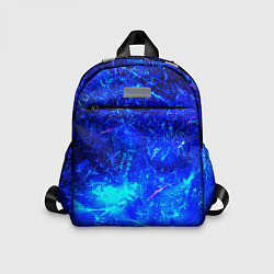 Детский рюкзак Синий лёд и снежинки, цвет: 3D-принт