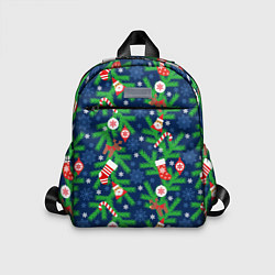 Детский рюкзак Новогодние игрушки на ёлке