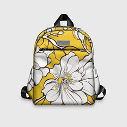 Детский рюкзак Японский паттерн цветов, цвет: 3D-принт
