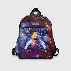 Детский рюкзак Homer Simpson in space - ai art, цвет: 3D-принт