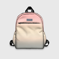 Детский рюкзак Персиковый и серый градиент, цвет: 3D-принт