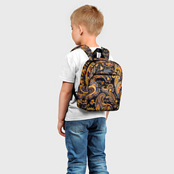 Детский рюкзак Индийские узоры пейсли, цвет: 3D-принт — фото 2