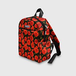 Детский рюкзак Полевые цветы маки, цвет: 3D-принт — фото 2