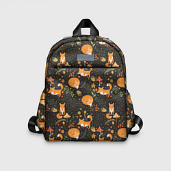 Детский рюкзак Рыжие лисы в лесу, цвет: 3D-принт