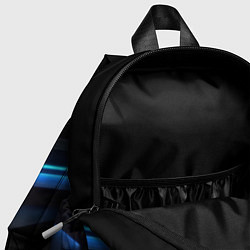 Детский рюкзак Голубая абстракция, цвет: 3D-принт — фото 2