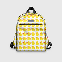 Детский рюкзак Семейка желтых резиновых уточек, цвет: 3D-принт