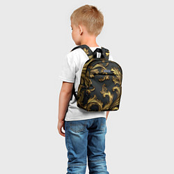 Детский рюкзак Позолоченные классические объемные узоры, цвет: 3D-принт — фото 2