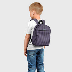 Детский рюкзак Полосы цепочки серо-сиреневый, цвет: 3D-принт — фото 2