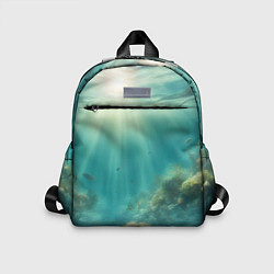 Детский рюкзак Рыбы под водой, цвет: 3D-принт