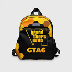 Детский рюкзак GTA6 - gold gradient, цвет: 3D-принт
