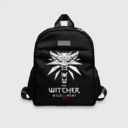 Детский рюкзак The Witcher белое лого гейм