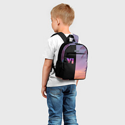 Детский рюкзак GTA 6 пальмы, цвет: 3D-принт — фото 2